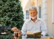 Senior man enjoying independent living
